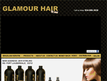 Tablet Screenshot of glamourhair.net