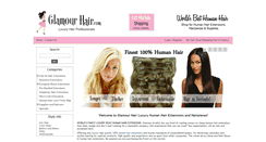 Desktop Screenshot of glamourhair.com