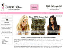 Tablet Screenshot of glamourhair.com